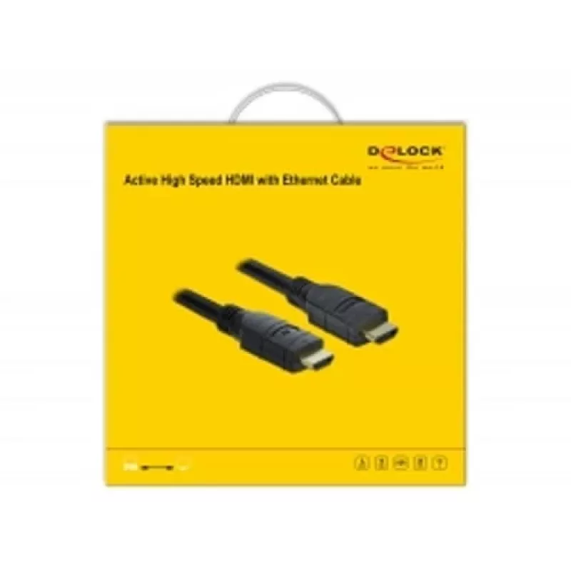 HDMI Cable DeLOCK 85286 20m Type A Male to Male Black