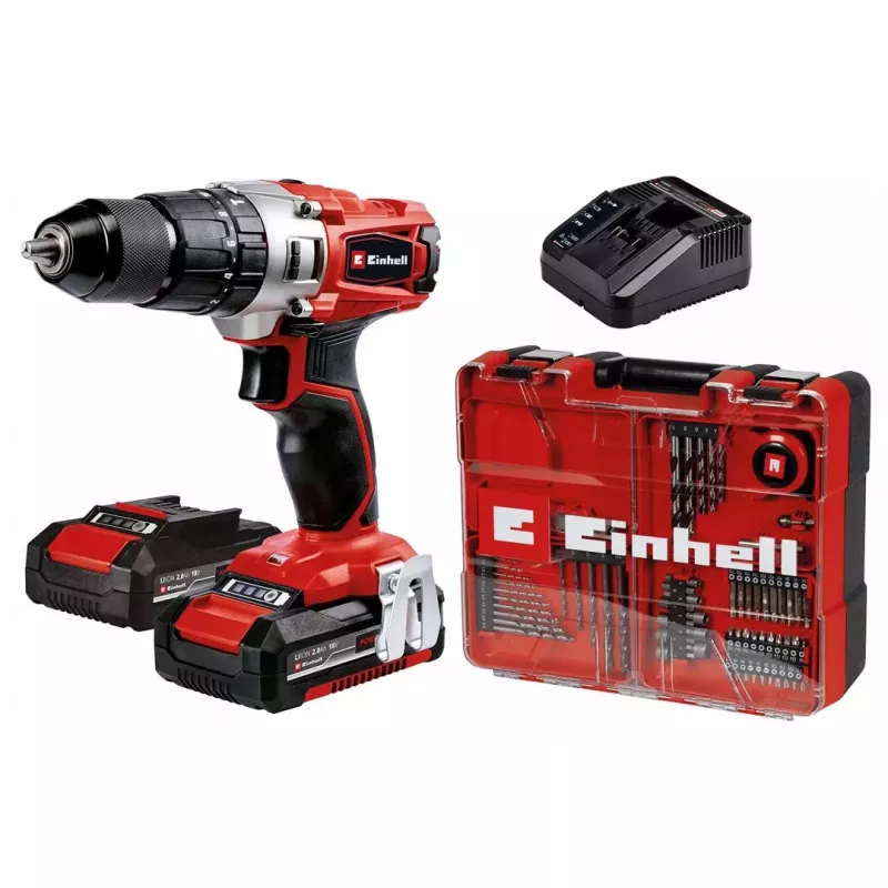 Einhell TE-CD 18/2 18750 RPM Keyless 1.45 kg Black, Red