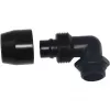 Alphacool HF Screw-In Fitting TPV Metal - 90° Rotatable 12,7/7,6mm - Black (17455)
