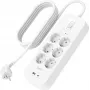 Surge Protector Belkin SRB002VF2M‑V2 — 6 outlets, 2 m cable, USB‑C and USB‑A ports