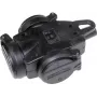Power strip AS Schwabe 3-socket full-rubber distributor with swiveling flip covers IP44 and hanging eye, model 60455