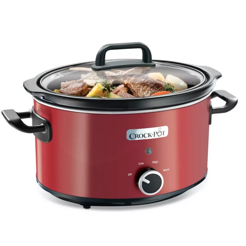 Slow Cooker Crock-Pot SCV400RD 3.5 L ceramic removable bowl, glass lid, 2 heat settings