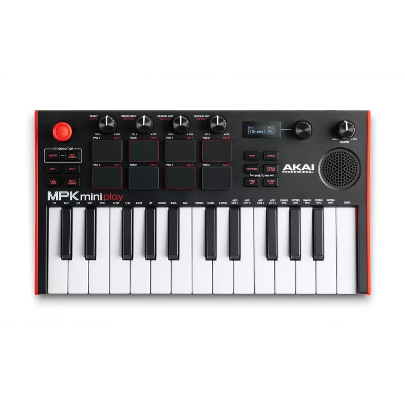 MIDI keyboard Akai MPK Mini Play Mk3 25 keys USB Black Red
