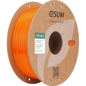 PETG 1.75mm TRANSLUCENT ORANGE 1kg ESUN 3D FILAMENT (PETG-Basic175T-O1P1)