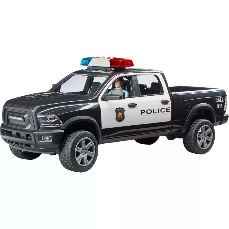 Toy police pickup BRUDER RAM 2500 Police 02505 – scale model, play vehicle
