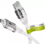Networking Cable Goobay 74179 USB C to RJ-45 Cat6 7.5m White