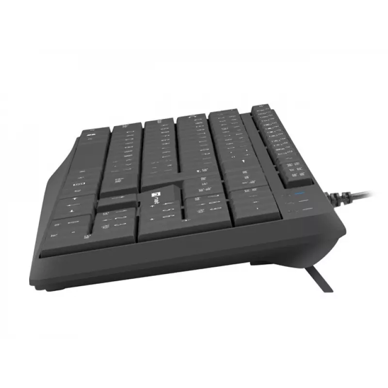 Wired Full-size Keyboard NATEC NAUTILUS NKL-1950 — USB, QWERTY US International, 105 keys, Black