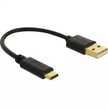USB Charging Cable DeLOCK 80954 Type-A to USB Type-C 3 A 15 cm