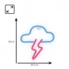 Neon Light MANTA SNL71BL Cloud with Lightning Blue‑Pink – decorative LED neon sign
