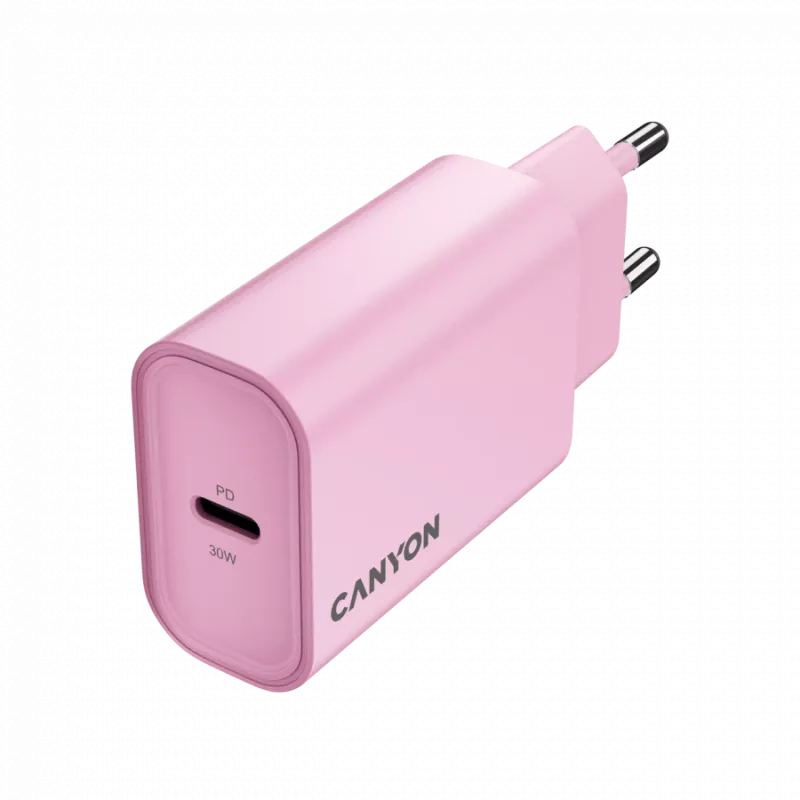CANYON charger OnCharge 30CL Max Power 30W 1xPD EU Pink