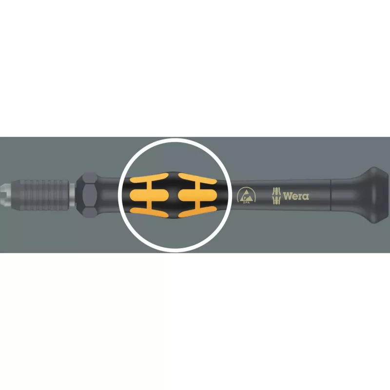 Wera ESD Bit-Screwdriver Kraftform compact Micro 21 ESD 1 5/32 (4 mm) HIOS, 5/32 (4 mm) Halfmoon 44 mm (05135973001)