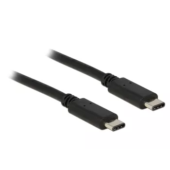 USB Cable DeLOCK 0.5m USB 2.0 USB C Black