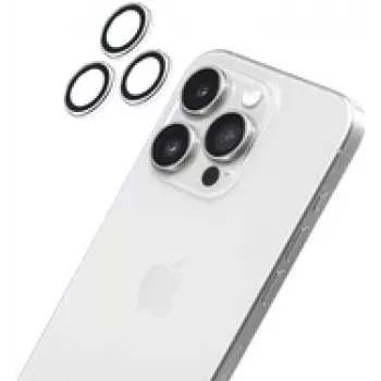 Camera Ring Protector LAUT PRIME GLASS for iPhone 16 Pro / iPhone 16 Pro Max, transparent, tempered glass