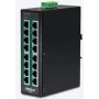 TRENDnet TI-PG160 - Switch - unmanaged - 16 x 10/100/1000 (PoE+) - DIN rail mountable, wall-mountable - PoE+ (240 W)