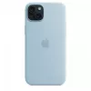 Silicone Case Apple iPhone 15 Plus Light Blue MagSafe