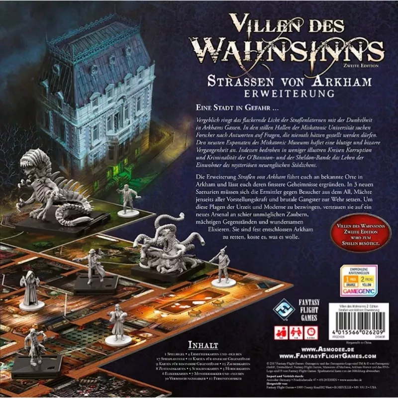 Mansions of Madness - The Streets of Arkham, Board Game Expansion, 2. Edition