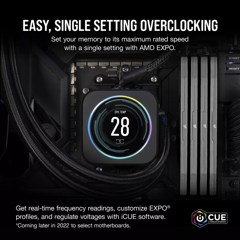 Corsair RAM Corsair D5 6400 32GB C30 Vengeance K2 2x16GB 1.4V (CMK32GX5M2B6400Z30)