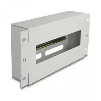 Cover strip DELOCK 67319 for rack, metal grey housing, 1 pcs