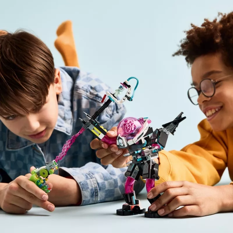 Construction toy LEGO 71495 Mateo vs. Cyberbrain Mech — playset with minifigures and buildable mech