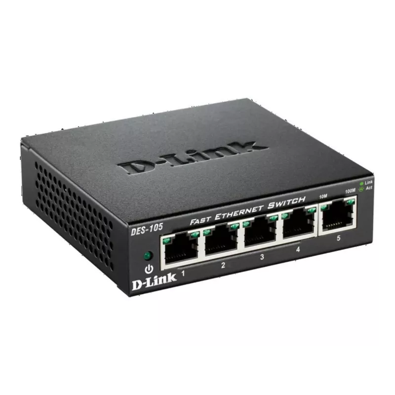 D-Link DES-105 Unmanaged L2 Black