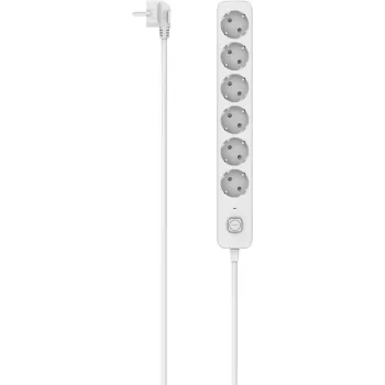 Hama Power Strip, 6-way, Switch, 1,4m, White (00116078)