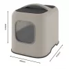 Hooded litter box Rotho BIALA Beige 395×510×443 mm, plastic with spatula