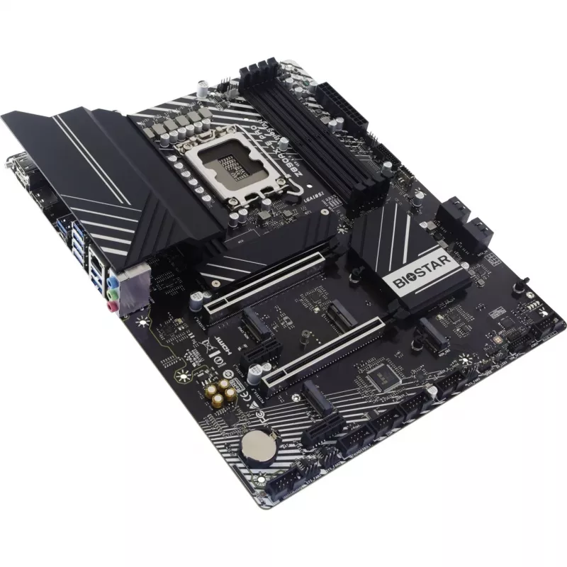 Biostar Z890AX-E Pro Motherboard, Intel Z890, LGA 1851, ATX, DDR5