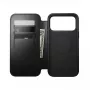 Smartphone leather folio Nomad Modern Leather Folio for iPhone 17 Pro — Black Horween