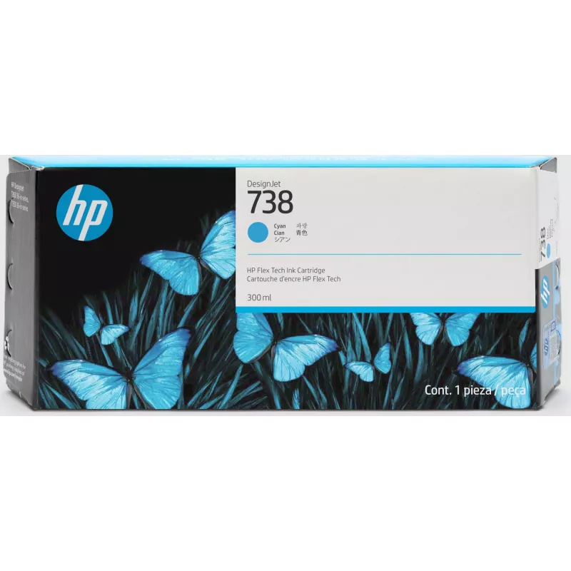Ink cartridge HP 498N4A 738 Black compatible with HP printers, replacement black ink