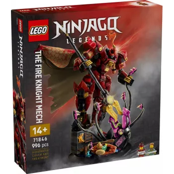 LEGO building set NINJAGO 71846 Fire Knight Mech, 996 pieces, 2 minifigures, posable limbs, 260 mm height