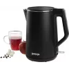 Electric kettle Gorenje K15DWBK — 1.5 L, 2200 W, black, button control, 360° base