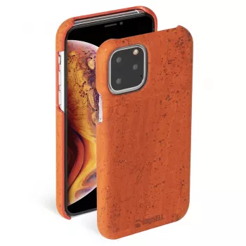 Protective phone cover Krusell Birka for Apple iPhone 11 Pro Max — rust color