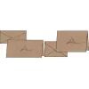 Greeting card Sigel DS070, kraft cardboard 225 g/m², blank interior, folded