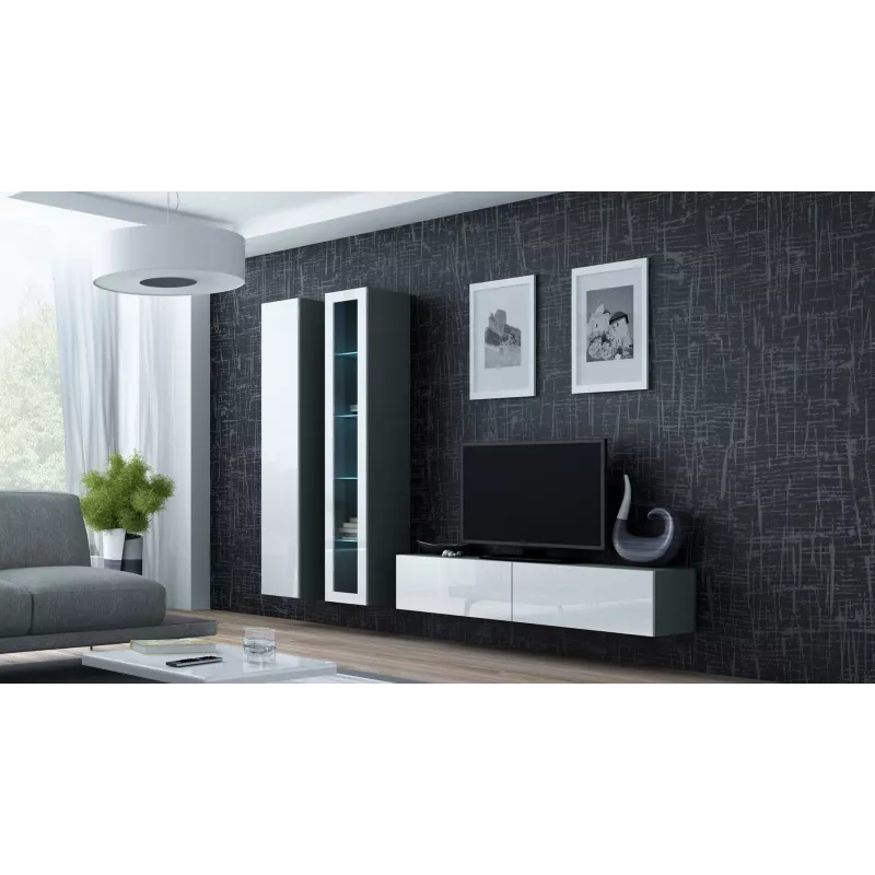 Cama TV stand VIGO 140 30/140/40 sonoma/white gloss