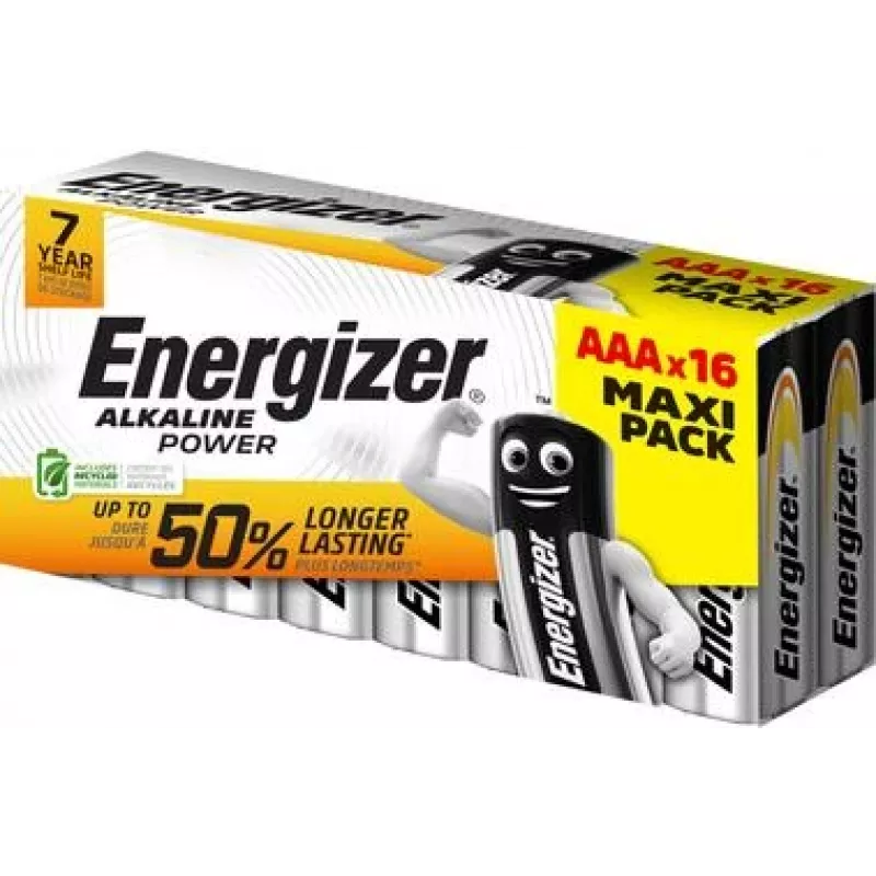 Energizer Power Micro (AAA)-Battery Alkali-Mangan 1.5 V 16 pc(s) (E302743900)