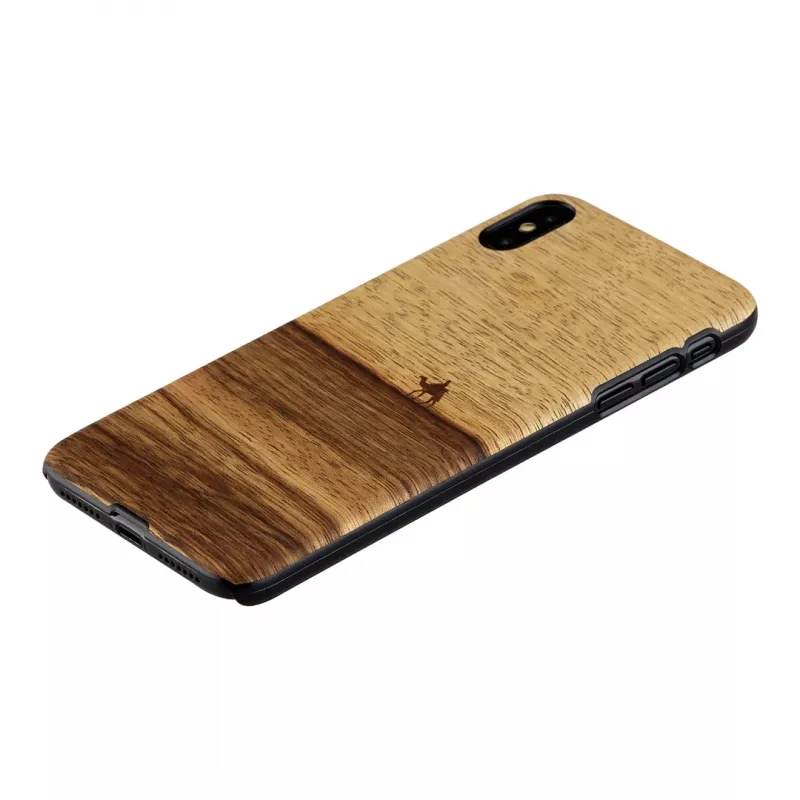 Smartphone case man and wood for iPhone XS Max — terra black