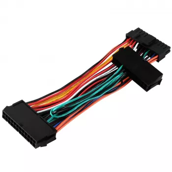 Power supply adapter SILVERSTONE SST-PP10 — dual 24-pin to single 24-pin cable adapter