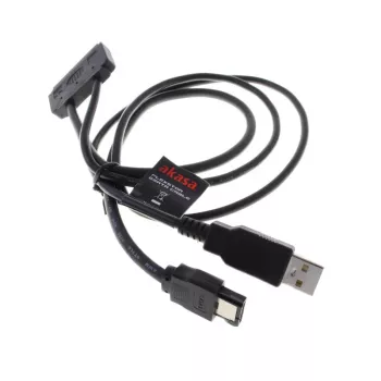 Akasa Flexstor eSATA-Cable for 6,40cm (2.5) -SATA-HDD and -SSD (AK-CBSA03-80BK)