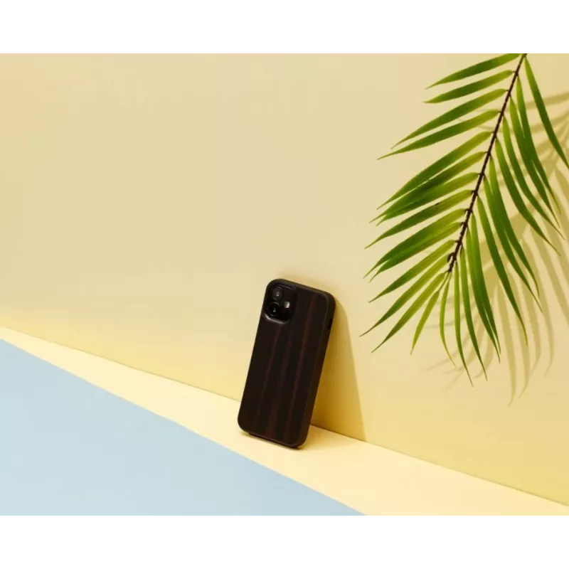 Protective phone case Man and Wood for iPhone 12 mini — ebony black