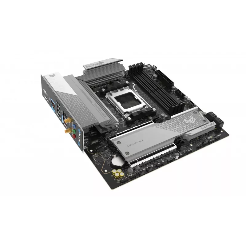 Motherboard Sapphire NITRO+ B850M WIFI — AMD B850, Socket AM5, micro ATX, DDR5, 4x DIMM, Wi‑Fi 6, 2.5Gb LAN, 2x M.2