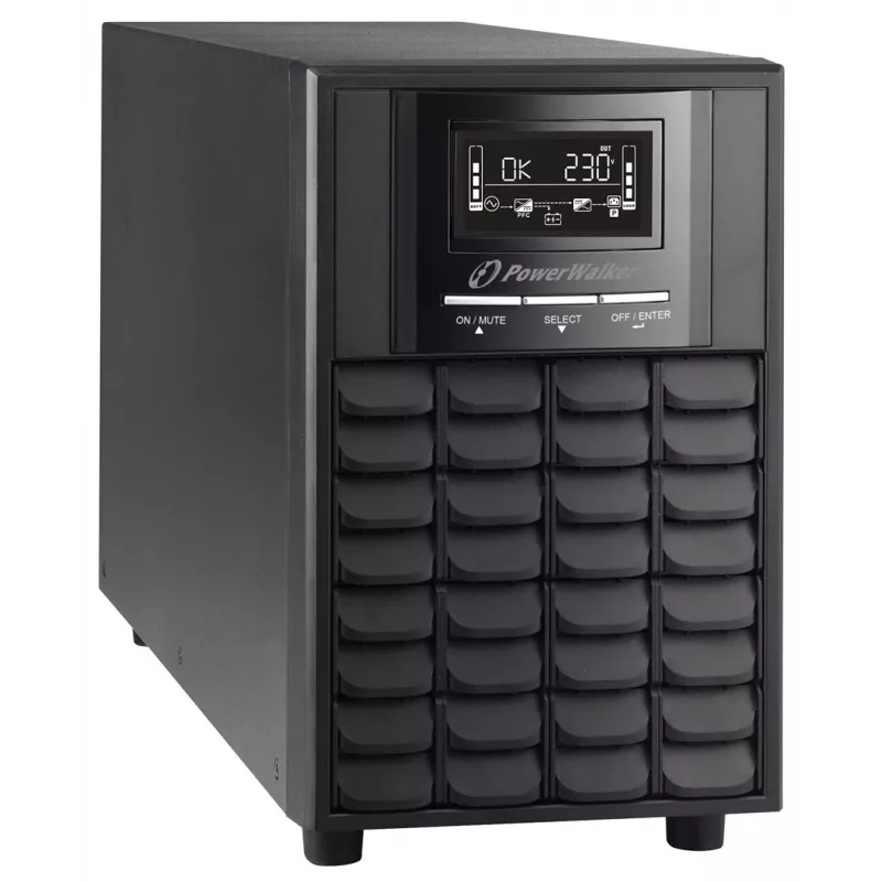 Uninterruptible Power Supply PowerWalker VI 1100 CW FR, Line-Interactive, 1.1 kVA (770 W), LCD, EPO, RS-232