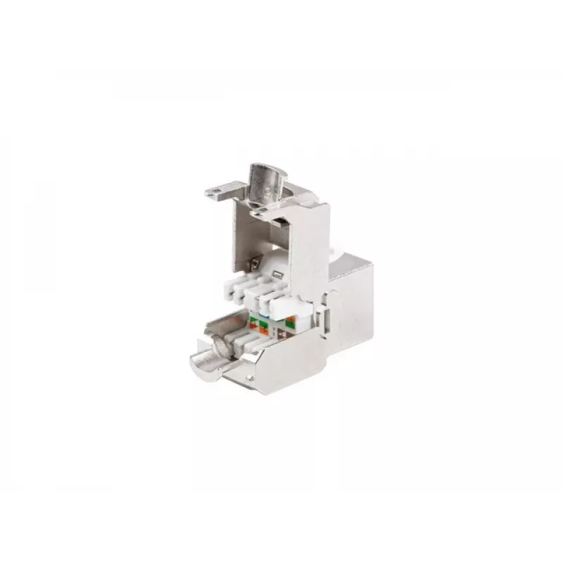 Keystone module Lanberg KSF7-2000 Flat Stainless Steel