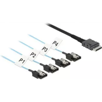 DeLOCK 85468 SAS Cable 0.5m 12 Gbit/s Black OCuLink SFF-8611 to SATA