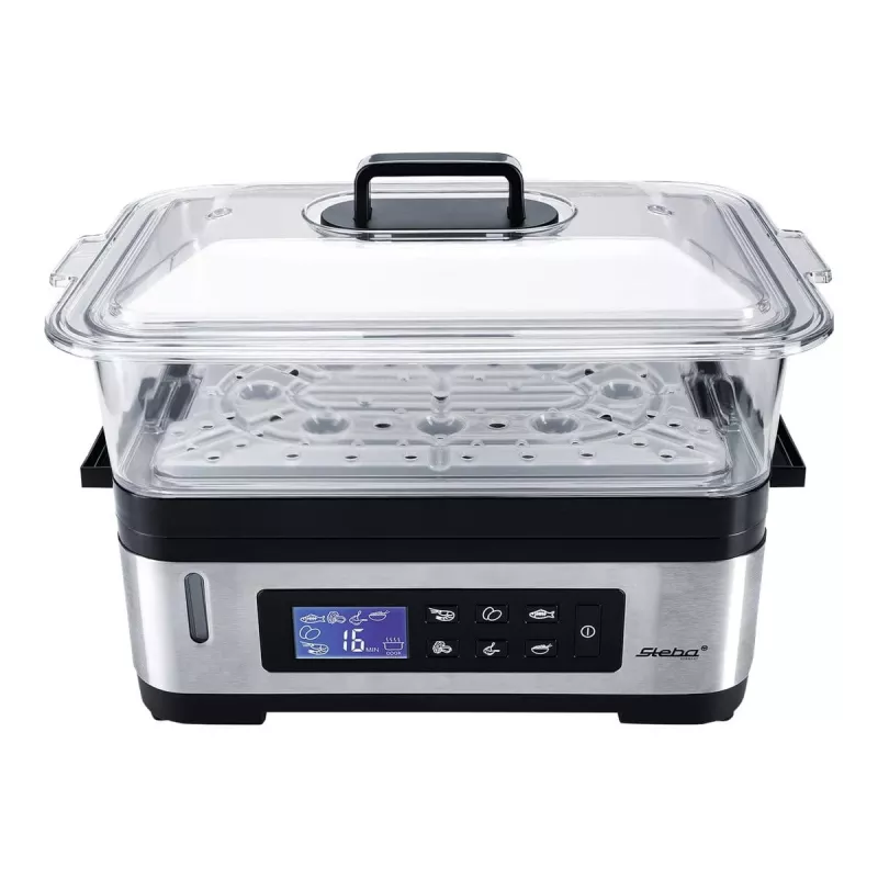 STEBA DG 2 steamer (1200 Watt, Stainless Steel / Black) (05.22.00)