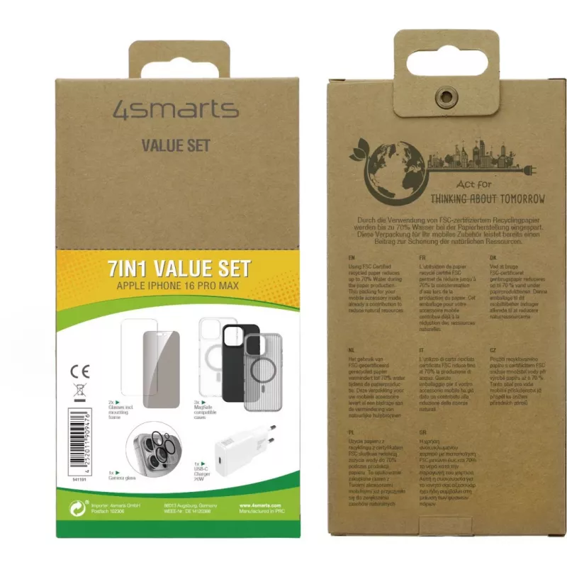 4smarts 7in1 Value Set for Apple iPhone 16 Pro Max MagSafe-compatible