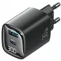 Charger usams CC229 30W GaN USB-C and USB LED compact travel charger