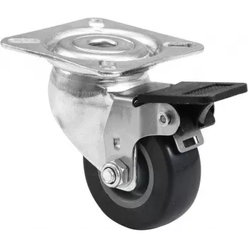 Caster wheel 50 mm Roadinger 30004016 grey with brake