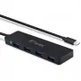 USB hub FANTEC UMP-4U31-C with 4x USB-A 3.0 ports and USB-C connection