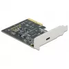 DeLOCK - USB-Adapter - PCIe 3.0 x4 Low-Profile - USB 3,2 Gen 2x2 x 1 (89036)