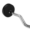 HMS GSL35 fixed barbell/grip rubberised broken 35kg